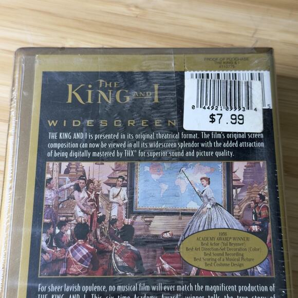 VTG The King and I Rodgers Hammerstein VHS Widescreen THX Sealed 1956 Clamshell - Picture 9 of 9